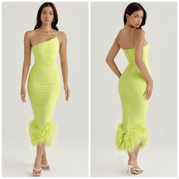 House of CB Dresses & Skirts - House Of CB Alessia Lime Midi Dress